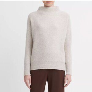 Vince Plush Cashmere Funnel Neck Sweater - Color Marble - Size Small
